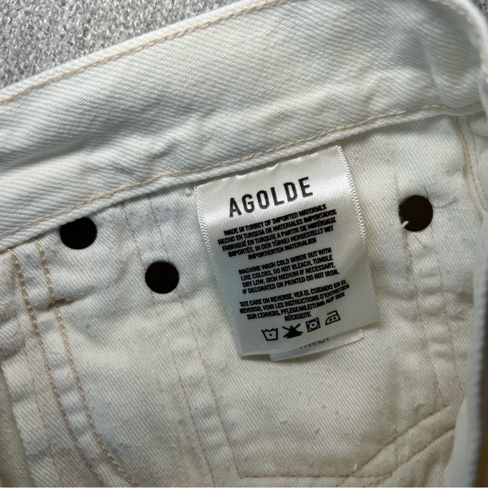Agolde Parker Short White/Cream Size 26 - Picture 7 of 10
